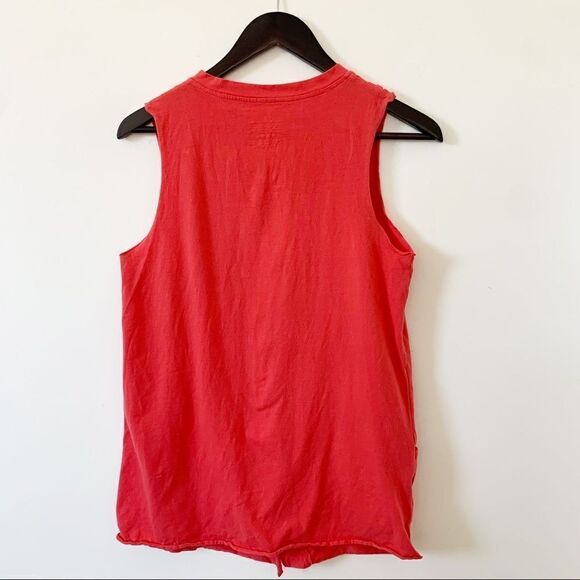 Neon Buddha Pink Coral Sleeveless Tunic Vest Cardigan - Picture 3 of 5